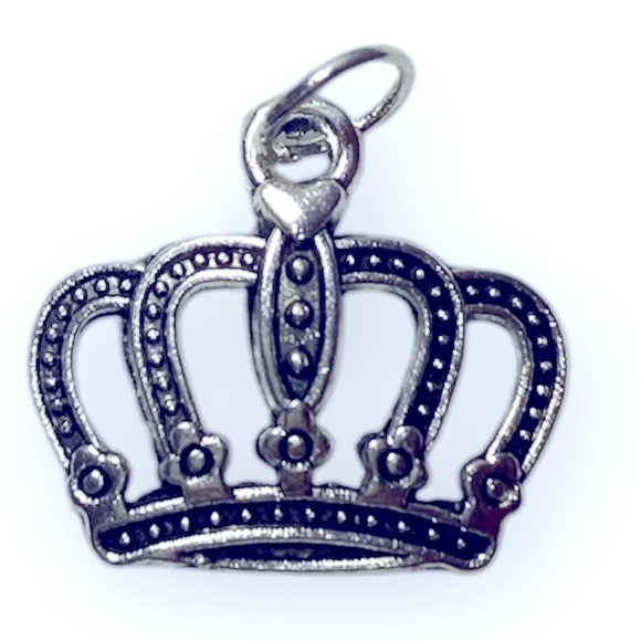 Other - Silver Tone Crown Charm/Pendant